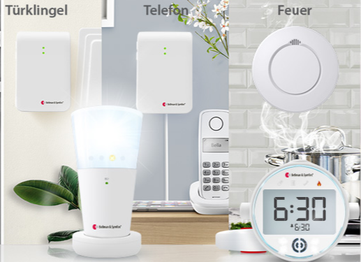 Grafisches Icon eines Lichtsignals. Kann zur Darstellung von Ladestatus, Verbindungsstatus oder Benachrichtigungen bei Hörgeräten dienen.